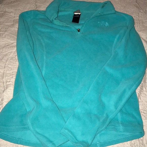 North face fleece quarter zip long sleeved - Picture 1 of 2